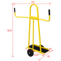 Steel Panel Cart,Drywall Sheet Cart & Panel Dolly 750Lbs Panel Service Cart Yellow Steel