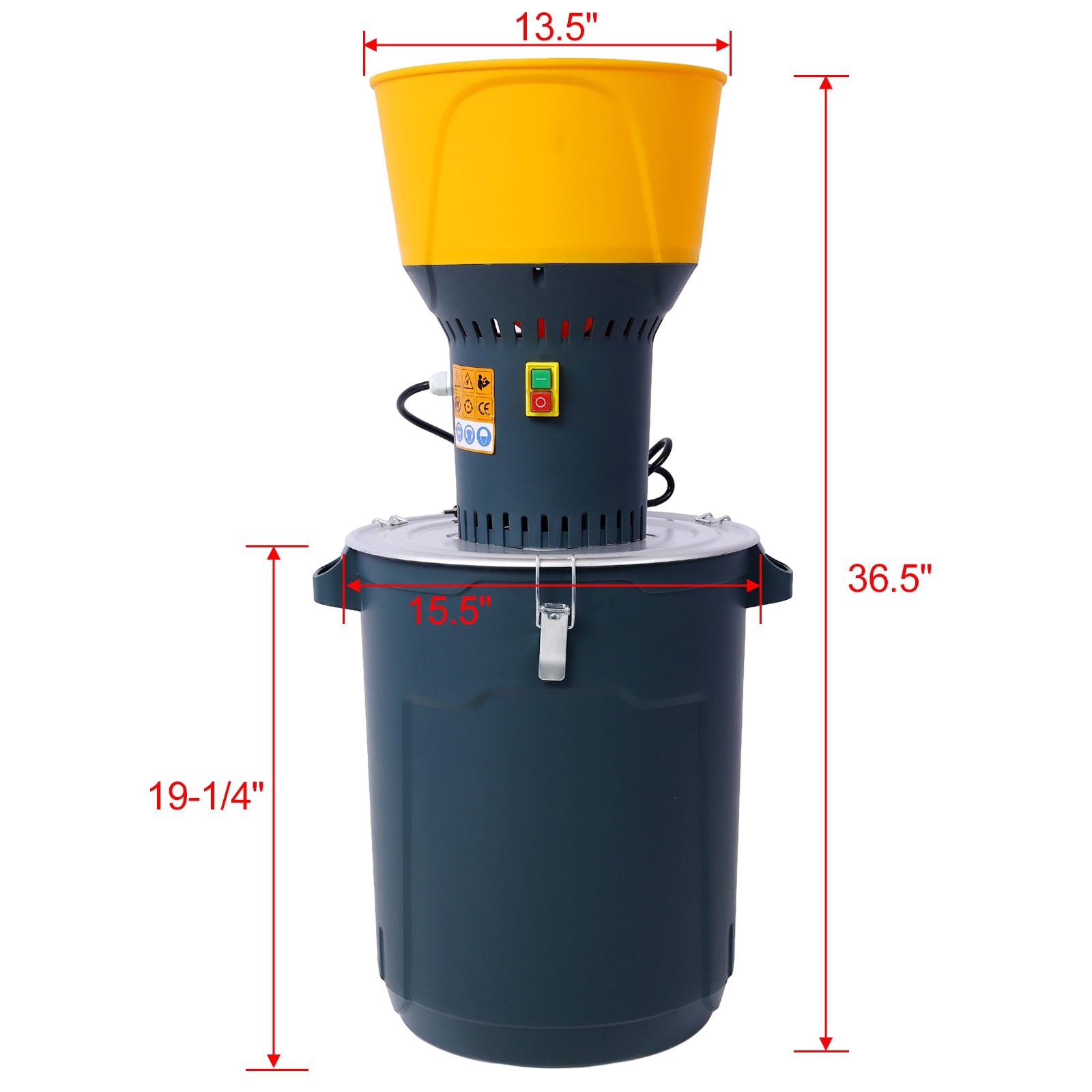 50L Grain Mill Grinder Electric Corn Grinder, Grain Mills Mill Flour Mills Molino De Maiz, Farm Home Electric Grinder For Corn Grain Feed, Wheat Grinder With 5 Grinder Sieves 1Wrench Dark Gray Steel