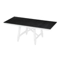 6 Piece Classic Dining Table Set, Rectangular Extendable Dining Table With Two 12