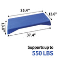 Aerobics Step Platform Height Adjustable Fitness Equipment Stepper Trainer Exercise Step Platform Sliding Lifting Pad Blue Blue Gray Plastic