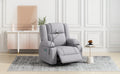 Power Lift Recliner Chair Electric Recliner For Elderly Recliner Chair With Massage And Heating Functions, Remote, Phone Holder Side Pockets And Cup Holders For Living Room, Grey Grey Foam Chenille