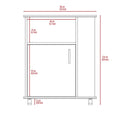 Clayton Kit Lower Microwave Cabinet White Mdf Engineered Wood