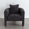 Modern Style Accent Chair Armchair For Living Room, Bedroom, Guest Room,Office,Rock Black Rock Black Upholstered