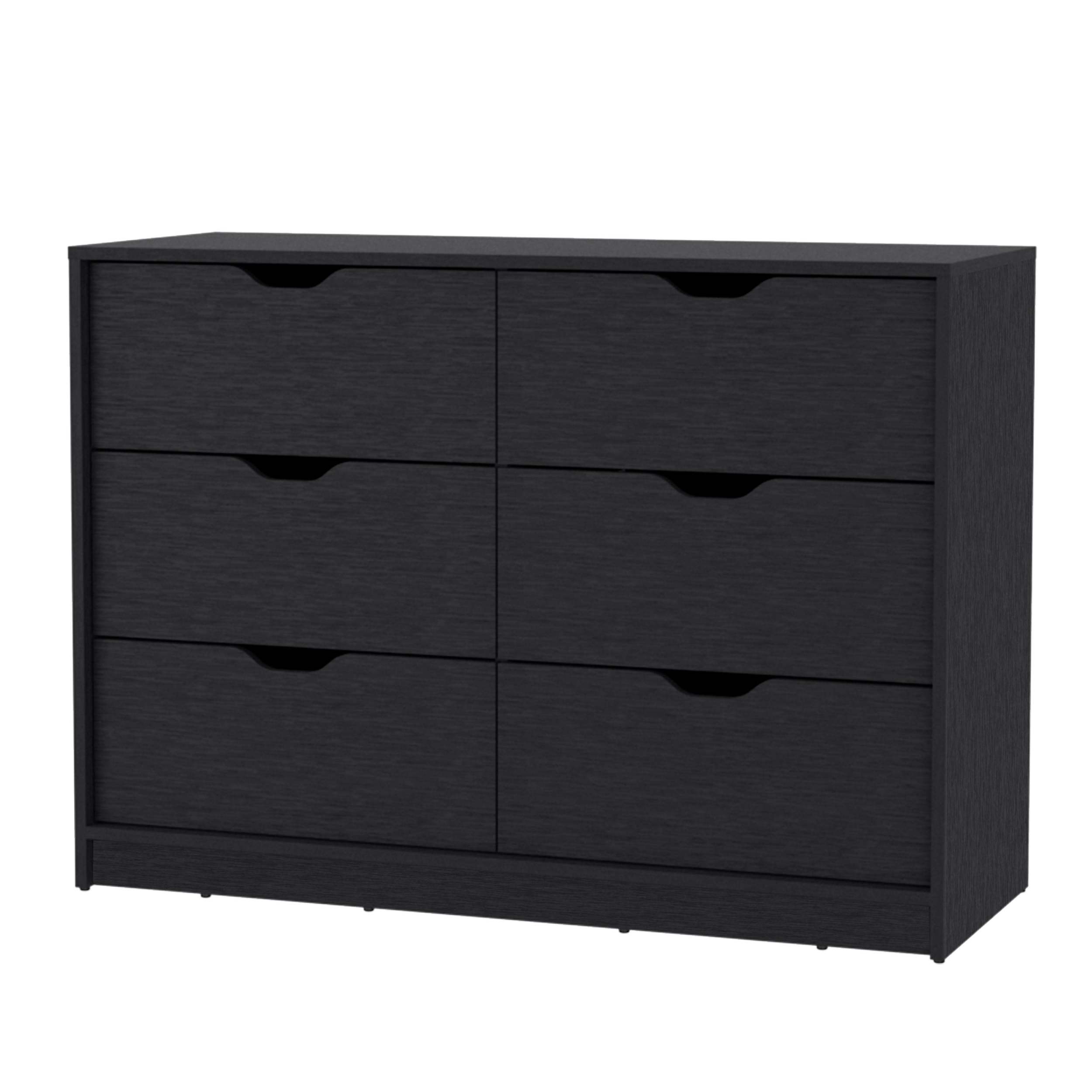Dillon 4 Drawers Dresser, Chest Of Drawers With 2 Cabinets White Mdf E