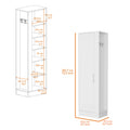 Clarno Tall Storage Cabinet, Single Door With