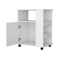 Clayton Kit Lower Microwave Cabinet White Kitchen Modern Mdf Shelves Included Engineered Wood