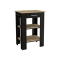 Brooklyn 23 Kitchen Island With Towel Rack And Drawer Multicolor Mdf Engineered Wood