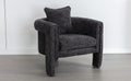 Modern Style Accent Chair Armchair For Living Room, Bedroom, Guest Room,Office,Rock Black Rock Black Upholstered