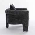 Modern Style Accent Chair Armchair For Living Room, Bedroom, Guest Room,Office,Rock Black Rock Black Upholstered