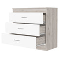 Cambridge Three Drawers Dresser Multicolor Mdf Engineered Wood