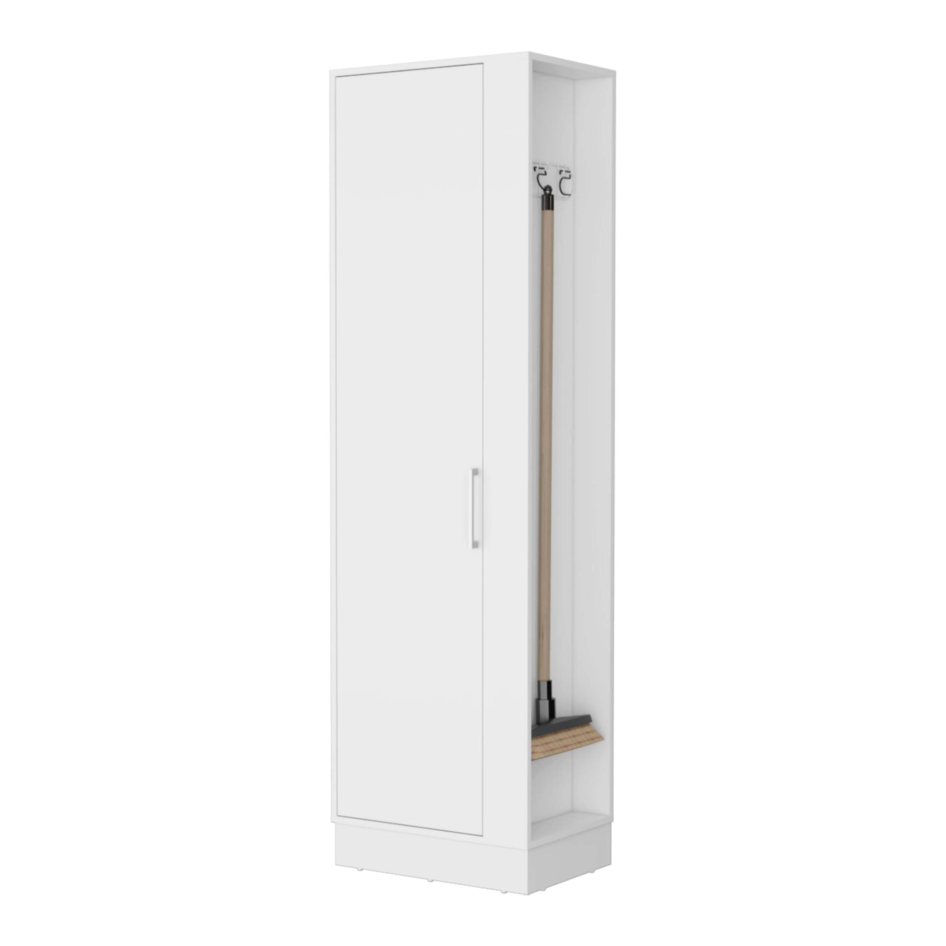 Nampa Storage Cabinet, Single Door, Broom Hangers
