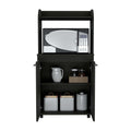 Rockford Kitchen Cart, Open Shelf, Double Door -