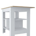 Lisbon Kitchen Island, 3 Tier Shelf And Large -