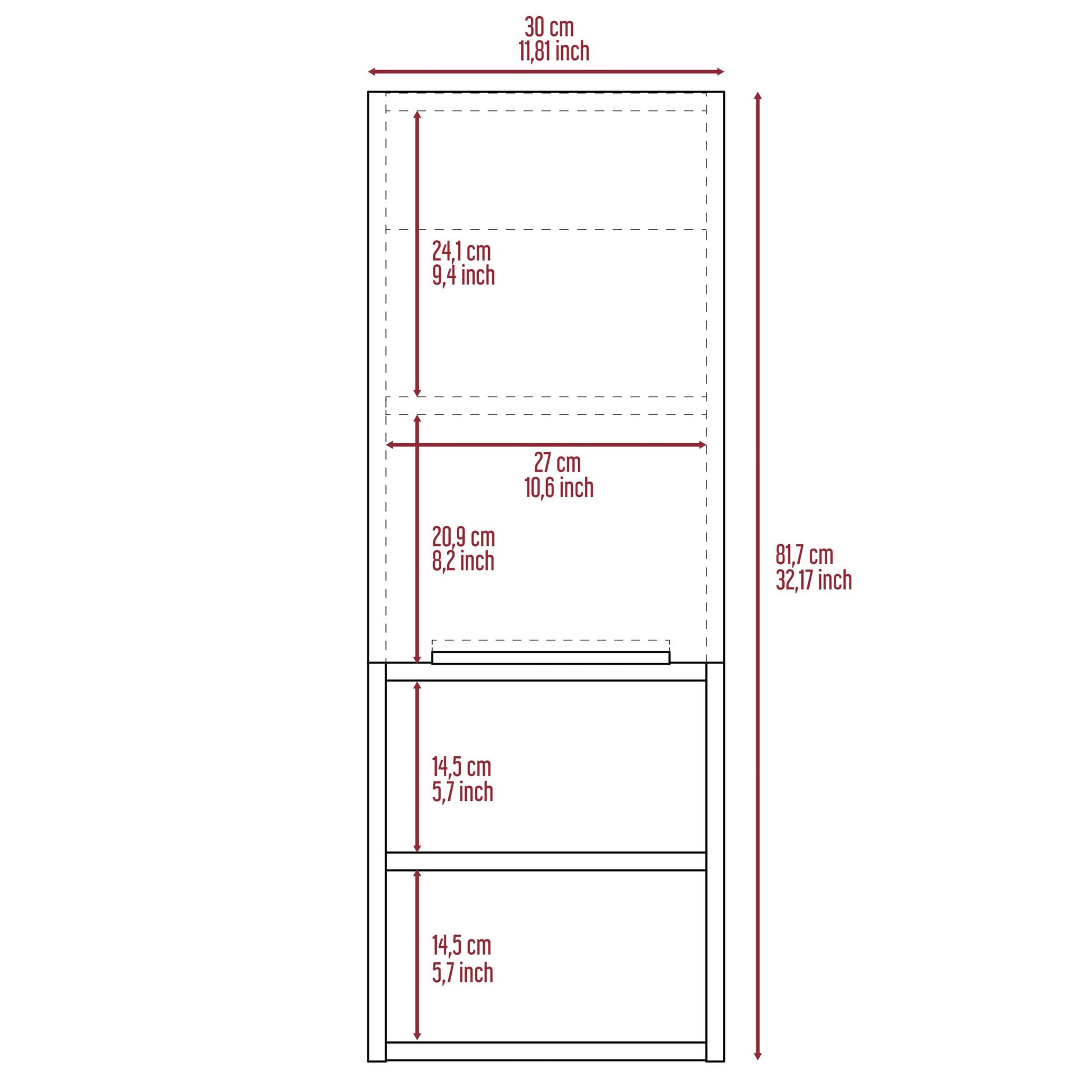 Milwaukee Medicine Cabinet, Two Shelves, Single Door Cabinet, Two Interior Shelves White Mdf Engineered Wood