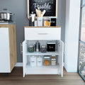 Oxford Pantry Cabinet, One Drawer, One Double Door Cabinet With Two Shelves Multicolor Mdf Engineered Wood