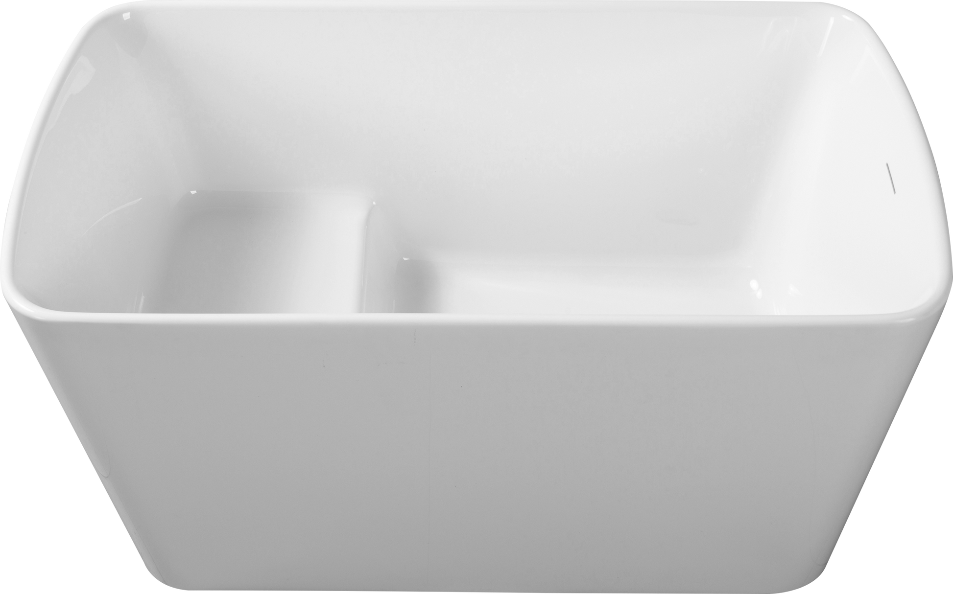 49'' Acrylic Freestanding Soaking Bathtub, Square Shape Japanese Soaking Hot Tub, Sit In Design With Chrome Overflow And Drain For Express Delivery, Glossy White 23Amazing 49 W1920P179228 White Acrylic