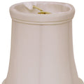 Slant Tissue Shantung Chandelier Lampshade With Flame Clip, White Set Of 6 White Tissue Shantung