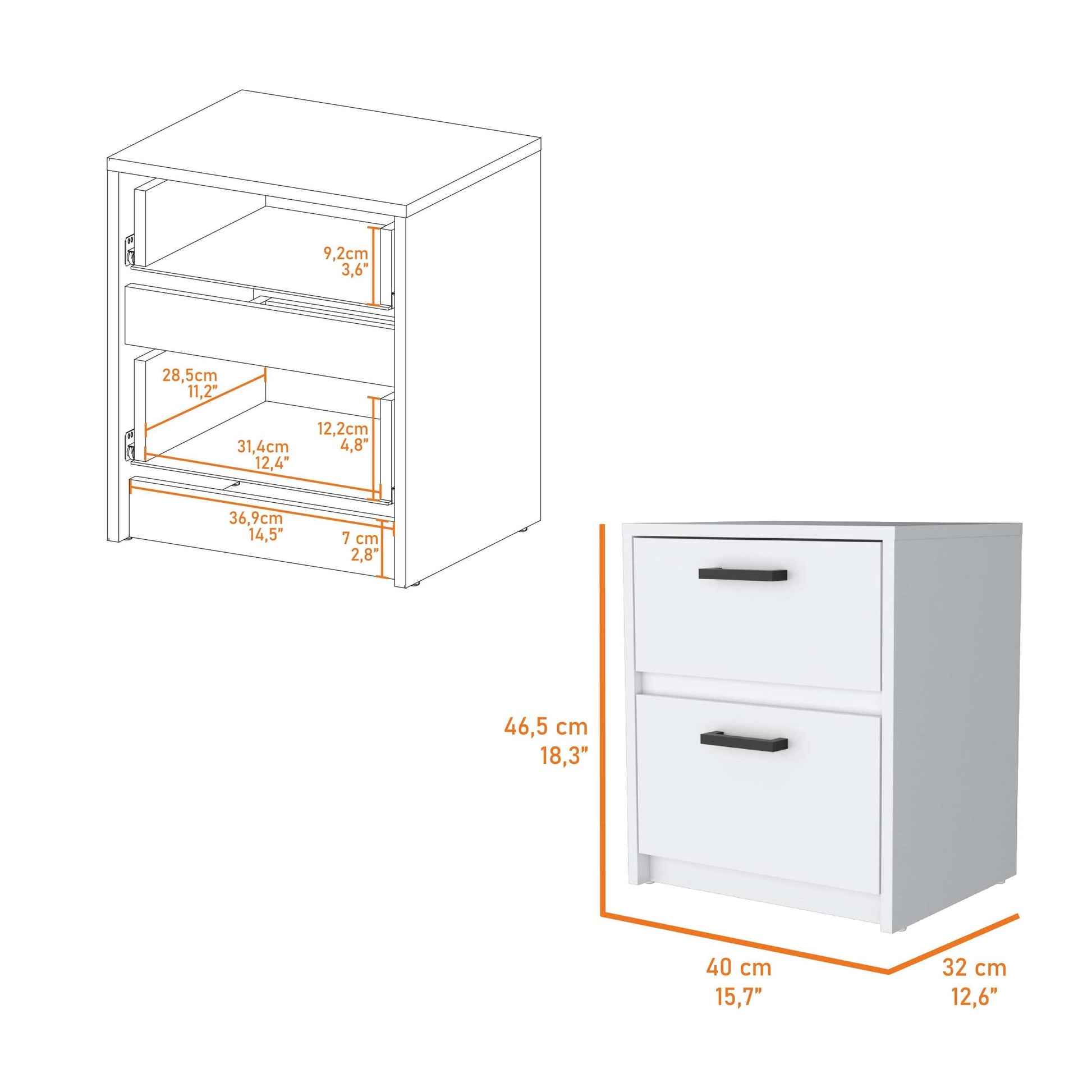 Augusta Floating Nightstand With 2 Tier Shelf And 1 Drawer Black Mdf Engineered Wood