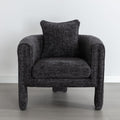 Modern Style Accent Chair Armchair For Living Room, Bedroom, Guest Room,Office,Rock Black Rock Black Upholstered