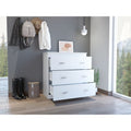 Dove Three Drawer Dresser, Superior Top Beige Mdf Engineered Wood