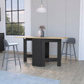 Kailua Folding Dining Table, Space Saving, Foldable In 3 Forms Multicolor Mdf Engineered Wood