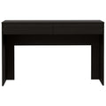 Tampa Writing Computer Desk ,Two Drawers Black Mdf Engineered Wood