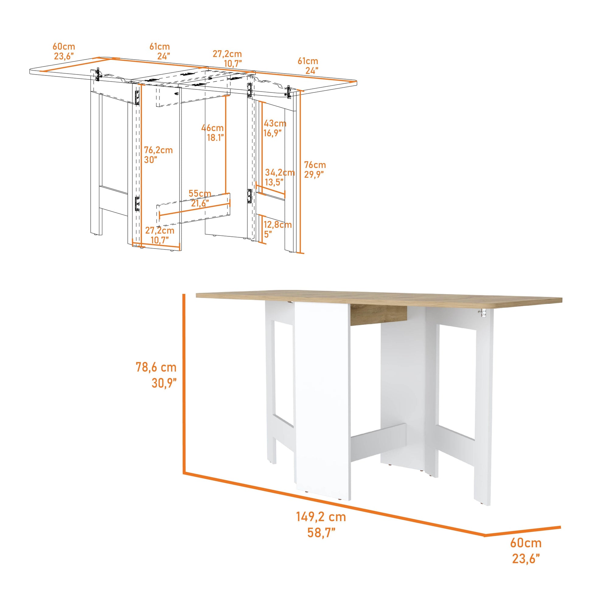 Brooklyn 23 Kitchen Island With Towel Rack And Drawer Multicolor Mdf Engineered Wood