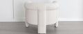 Modern Style Accent Chair Armchair For Living Room, Bedroom, Guest Room,Office, Ivory Ivory Upholstered