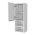 Milwaukee Medicine Cabinet, Two Shelves, Single Door Cabinet, Two Interior Shelves White Mdf Engineered Wood