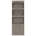 Durango Bookcase, Three Shelves, Double Door Cabinet Beige Mdf Engineered Wood