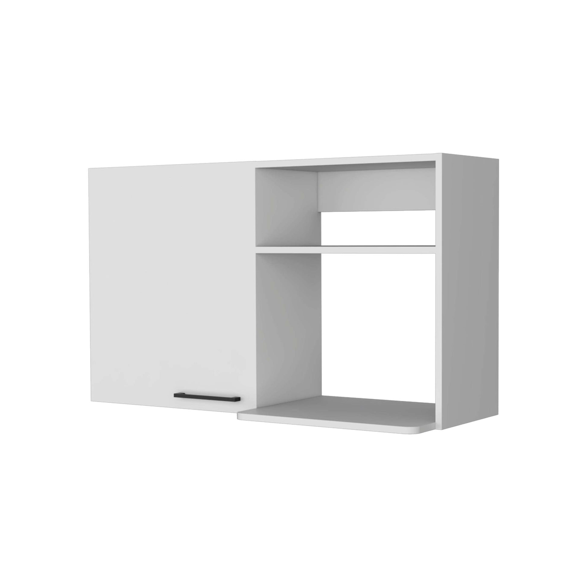 Oklahoma 2 Wall Cabinet, 2 Door Stackable Wall Mounted Storage Cabinet With 2 Side Shelf White Mdf Engineered Wood