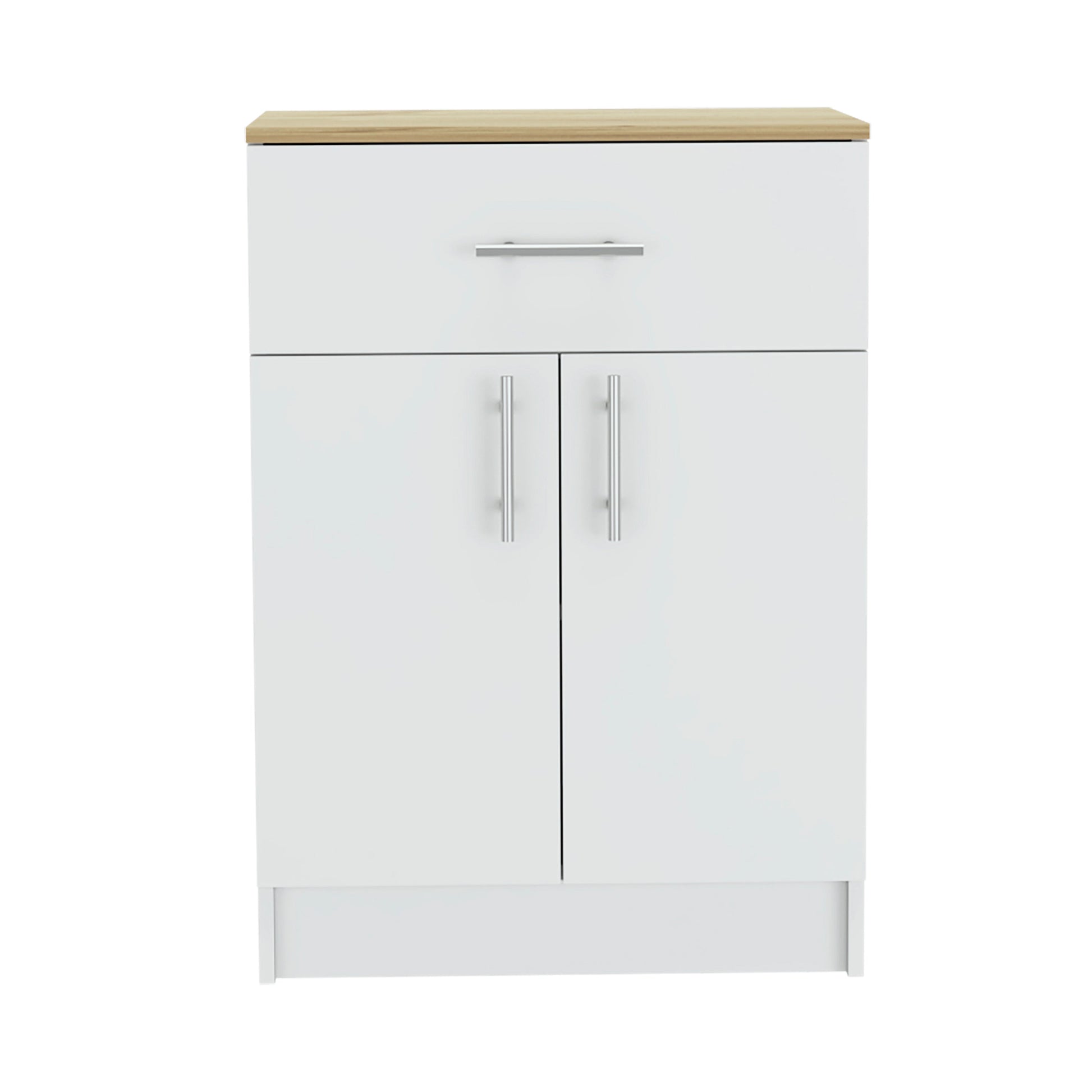 Oxford Pantry Cabinet, One Drawer, One Double Door Cabinet With Two Shelves Multicolor Mdf Engineered Wood