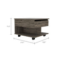 Portland Lift Top Coffee Table Multicolor Mdf Engineered Wood