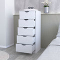 Dillon 4 Drawers Dresser, Chest Of Drawers With 2 Cabinets Black Mdf Engineered Wood