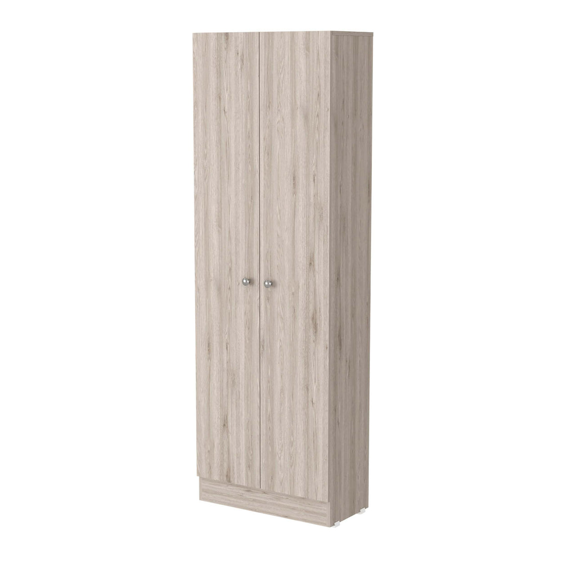 Virginia Double Door Storage Cabinet, Five Shelves Black Mdf Engineered Wood