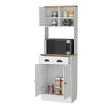 Powell Microwave Kitchen Cabinet With 3 Doors,