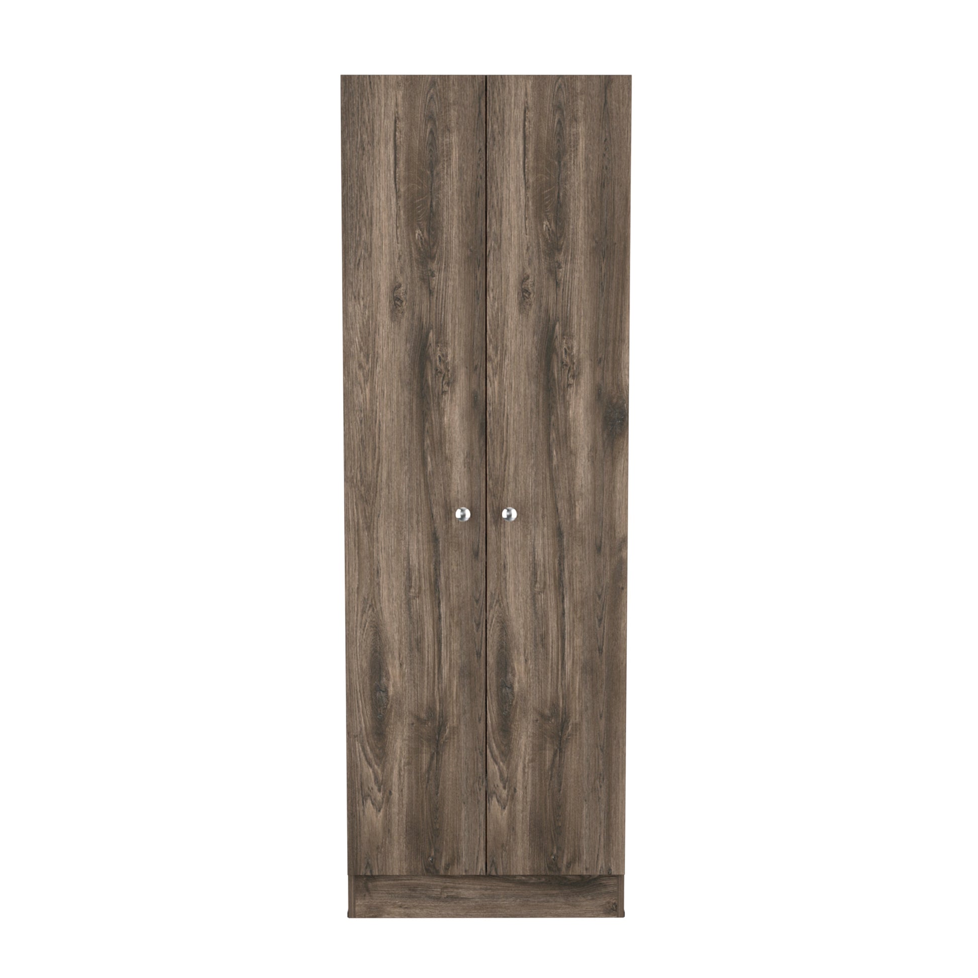 Virginia Double Door Storage Cabinet, Five Shelves Multicolor Mdf Engineered Wood