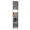 Charlotte Linen Cabinet, 2 Single Door Cabinet, Division, One Shelf White Mdf Engineered Wood