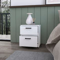 Augusta Floating Nightstand With 2 Tier Shelf And 1 Drawer Black Mdf Engineered Wood