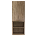 Milwaukee Medicine Cabinet, Two Shelves, Single Door Cabinet, Two Interior Shelves Brown Mdf Engineered Wood