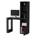 Anson Computer Desk With 4 Tier Bookcase And 1