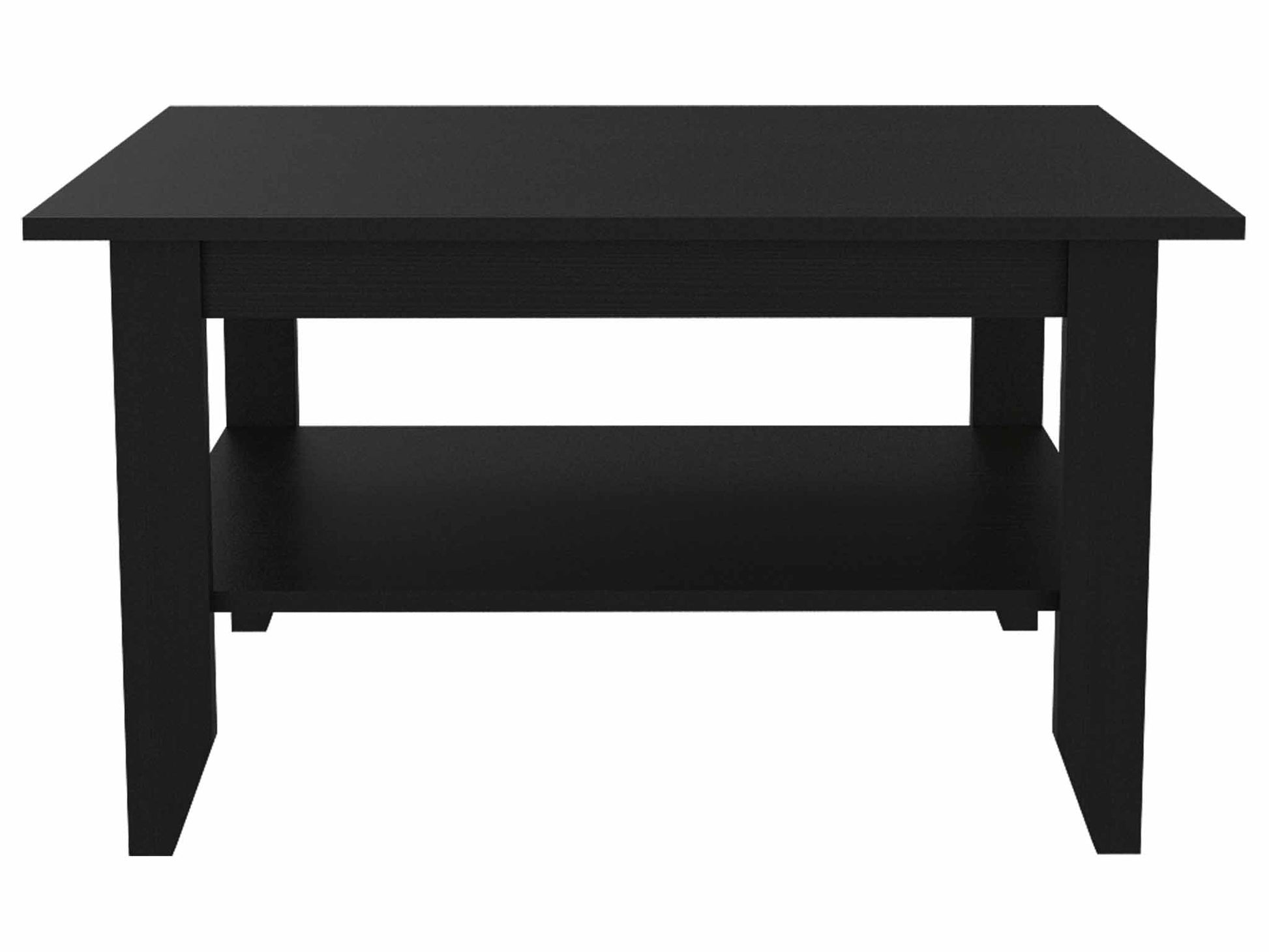 Osceola Coffee Table Black Primary Living Space Modern Pine Rectangular Pine Engineered Wood