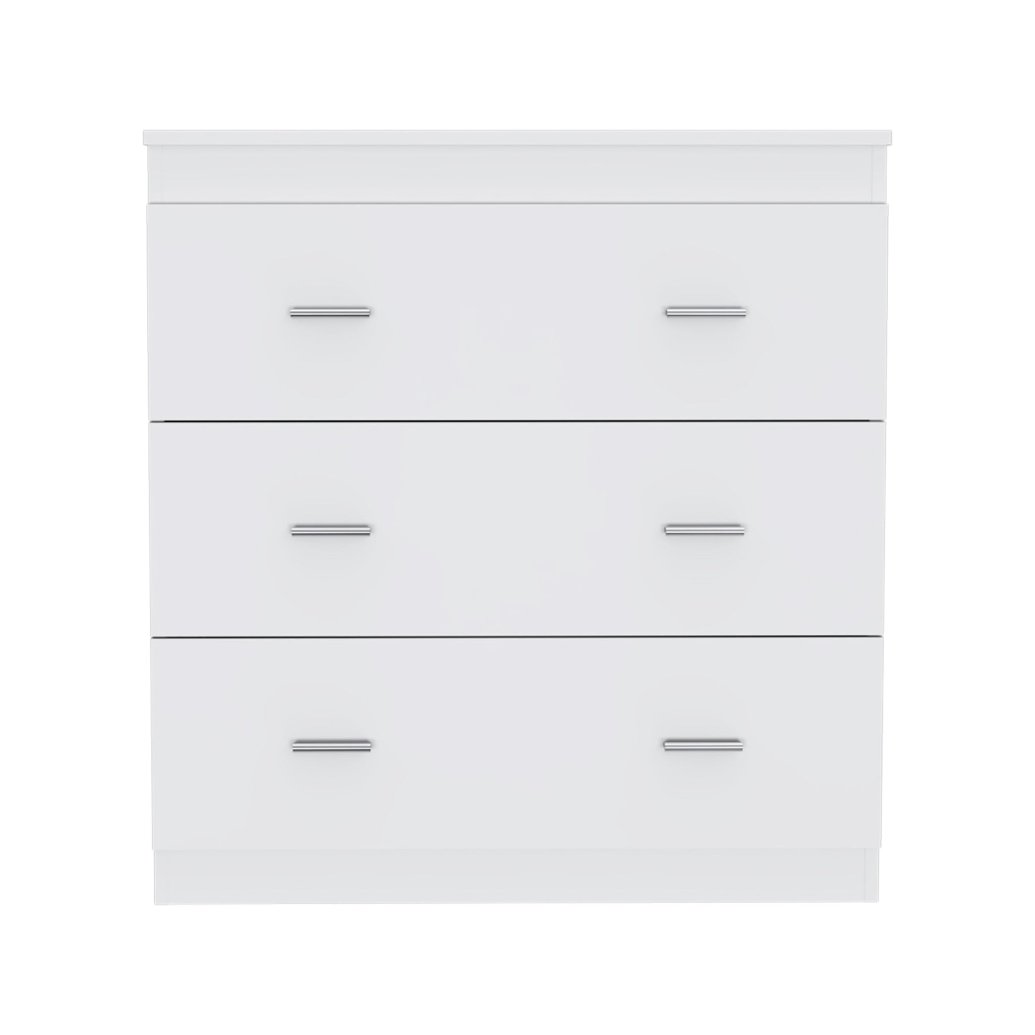 Dove Three Drawer Dresser, Superior Top Beige Mdf Engineered Wood