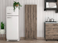 Virginia Double Door Storage Cabinet, Five Shelves Multicolor Mdf Engineered Wood