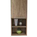 Milwaukee Medicine Cabinet, Two Shelves, Single Door Cabinet, Two Interior Shelves Beige Mdf Engineered Wood