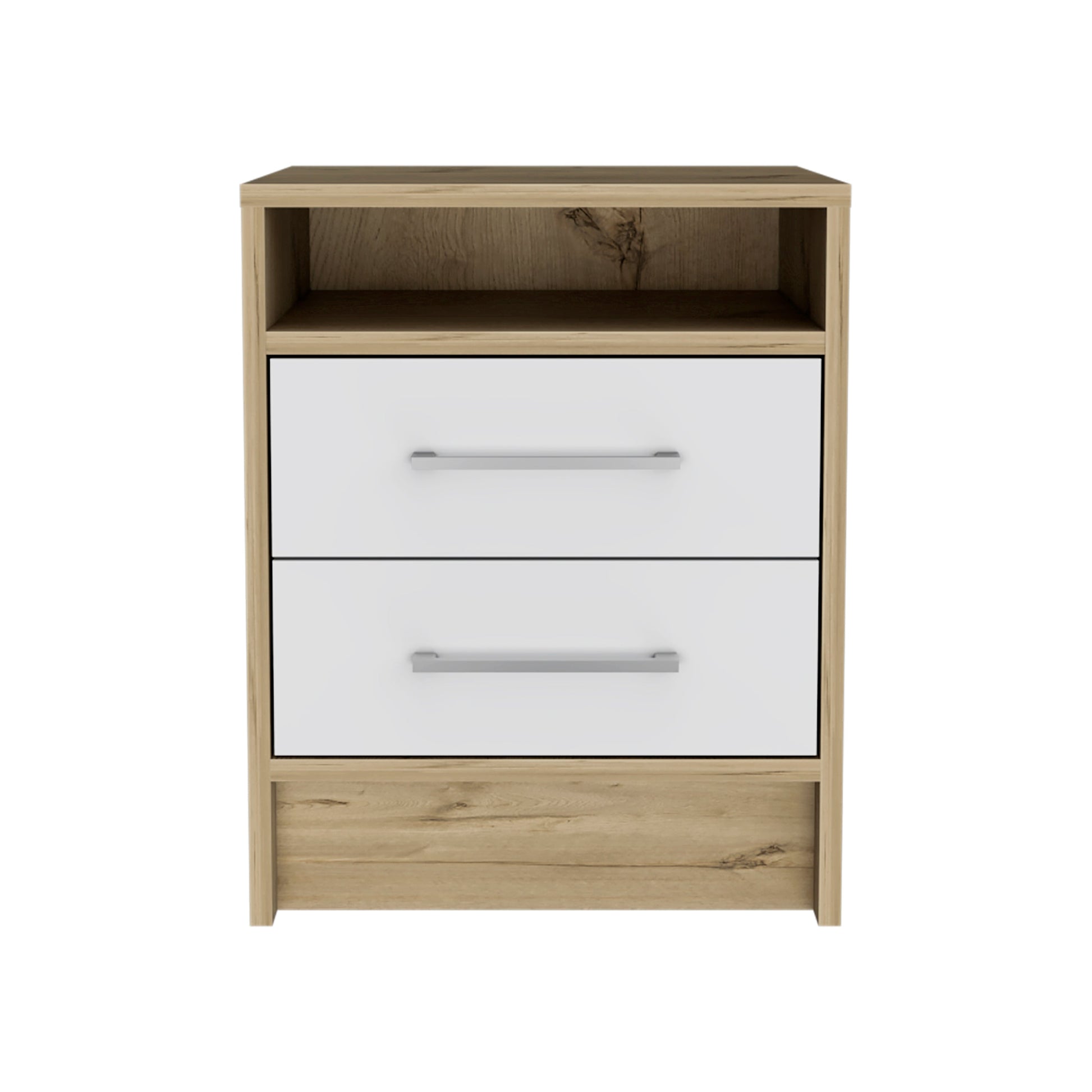 Philadelphia Nightstand, Two Drawers, Concealed Shelf Multicolor Mdf Engineered Wood