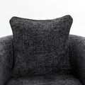 Modern Style Accent Chair Armchair For Living Room, Bedroom, Guest Room,Office,Rock Black Rock Black Upholstered