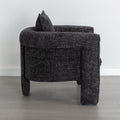 Modern Style Accent Chair Armchair For Living Room, Bedroom, Guest Room,Office,Rock Black Rock Black Upholstered