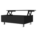 Boston Lift Top Coffee Table Black Mdf Engineered Wood