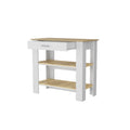 Brooklyn 40 Kitchen Island, Two Shelves, One Drawer Multicolor Mdf Engineered Wood